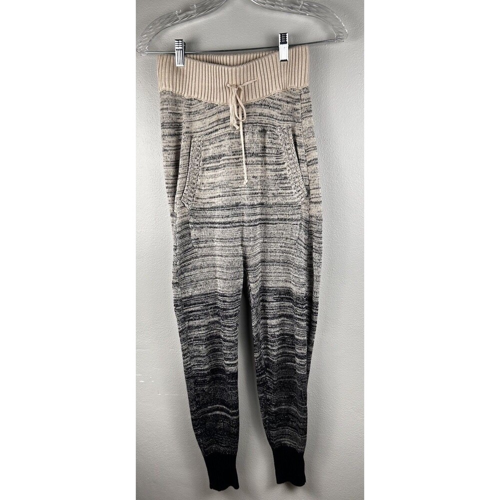 Jens Pirate booty Tres Chic Knit harem Pants Beige Ombre Size Small